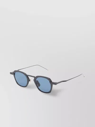 Thom Browne Adjustable Nose Pads Square-frame Sunglasses In Black