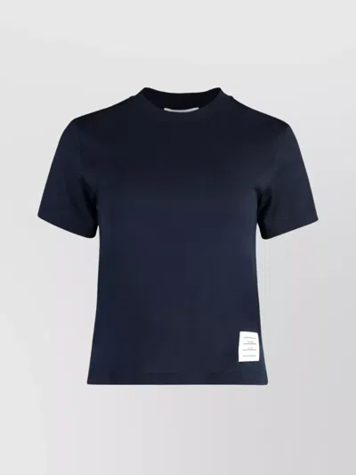 Thom Browne Cotton T-shirt In Blue