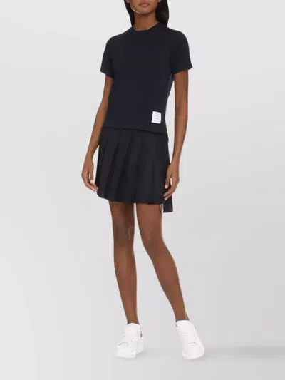 Thom Browne Cotton T-shirt In Blue