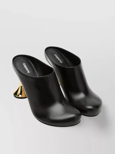 Coperni Orchestra Closed Mule Heel In Black Leather In Black