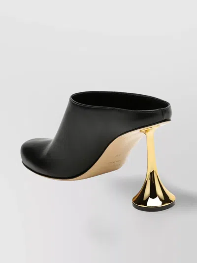 Coperni Orchestra Closed Mule Heel In Black Leather In Black