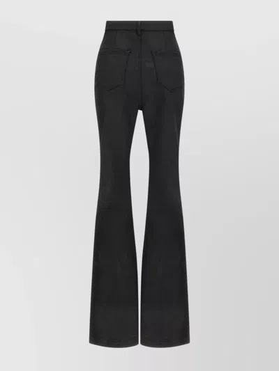 Rick Owens Drkshdw High-waisted Flared Jeans In Black