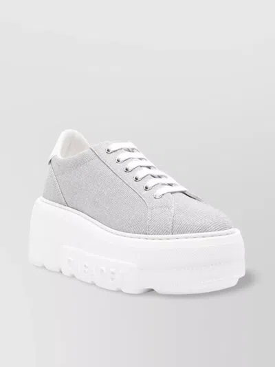 Casadei Nexus Hanoi Leather Sneakers In Gray