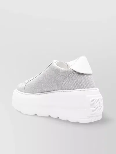 Casadei Nexus Hanoi Leather Sneakers In Gray