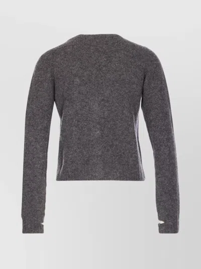 Roberto Collina Button Long-sleeved Sweater In Brown