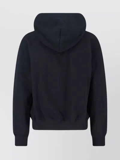 Polo Ralph Lauren Black Hoodie With Drawstring Hood And Pony Embroidery On The Front In Cotton Blend Woman In Animal Print