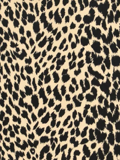 Aspesi Animal Print High-waisted Knee Length Midi Skirt In Multi