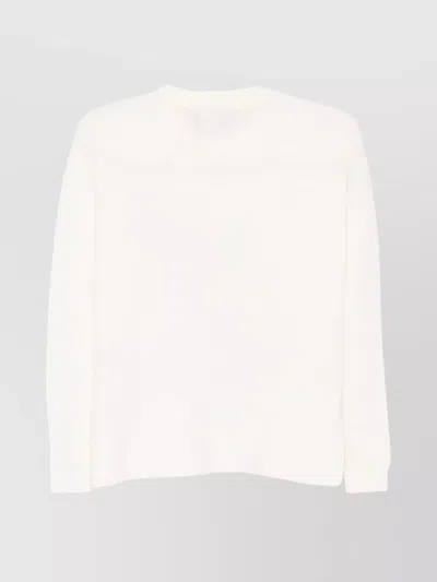 Roberto Collina Wool And Cashmere Crewneck Sweater Clothing In White