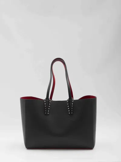 Christian Louboutin Cabata Shoulder Bag In Leather With Studs Detail On The Front In Black