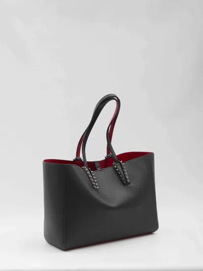 Christian Louboutin Cabata Shoulder Bag In Leather With Studs Detail On The Front In Black