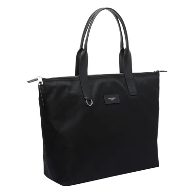 Dolce & Gabbana Zippered Tote Bag With Leather Handles In Black