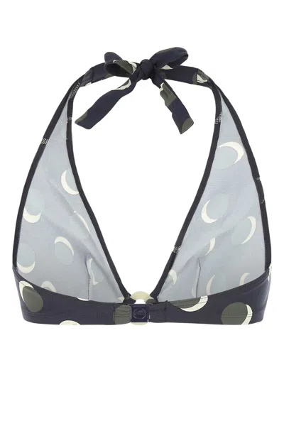 Eres Women Printed Stretch Nylon Bikini Top In Blue