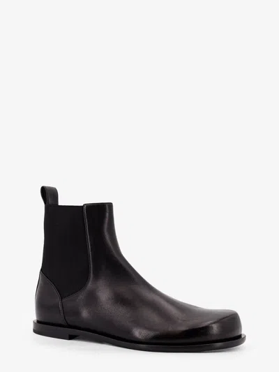 Fendi Ff Squared Chelsea Boots In Nappa Leather Shoes In Black