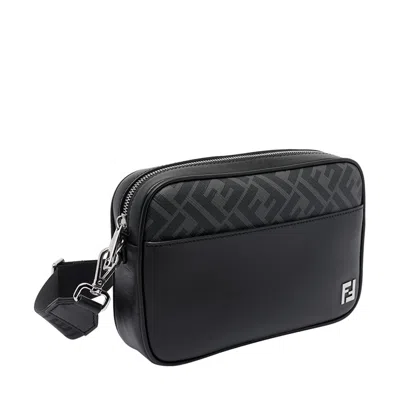 Fendi Adjustable Detachable Shoulder Strap Camera Case In Black