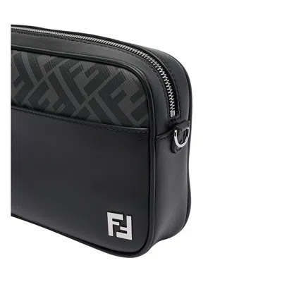 Fendi Adjustable Detachable Shoulder Strap Camera Case In Black
