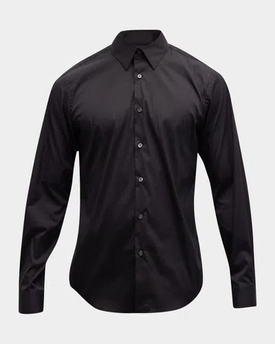 Theory Men's Sylvain Solid Shirt In Black