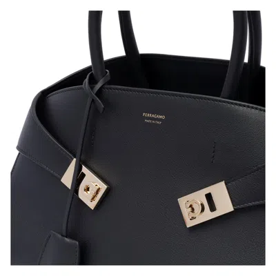 Ferragamo Hug Mini Handbag In Black