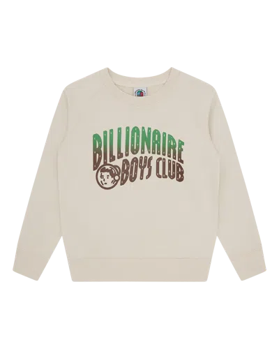 Billionaire Boys Club Kids Gradient Arch Logo Crewneck In Nude