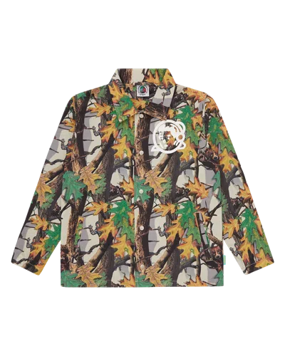 Billionaire Boys Club Kids Tree Camo Arch Logo Astro Coach Jacket In Multi