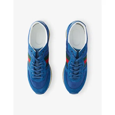 Gucci Stripe Logo Sneakers In Black