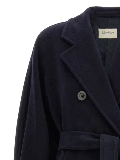 Max Mara Lady Virgin Wool And Cashmere Coat In Blue