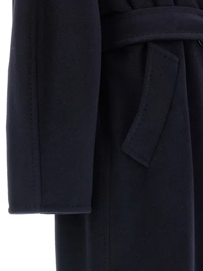 Max Mara Lady Virgin Wool And Cashmere Coat In Blue