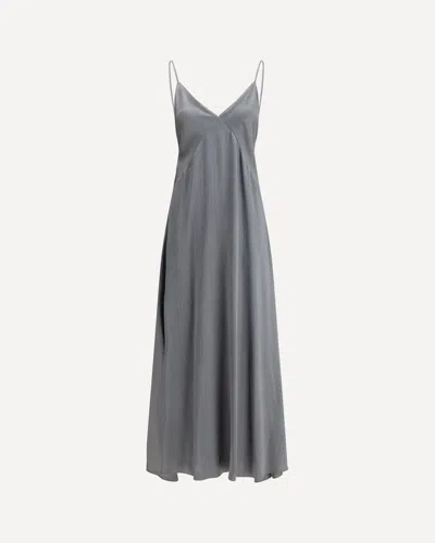 Forte Forte Spaghetti-strap Dress In Gray