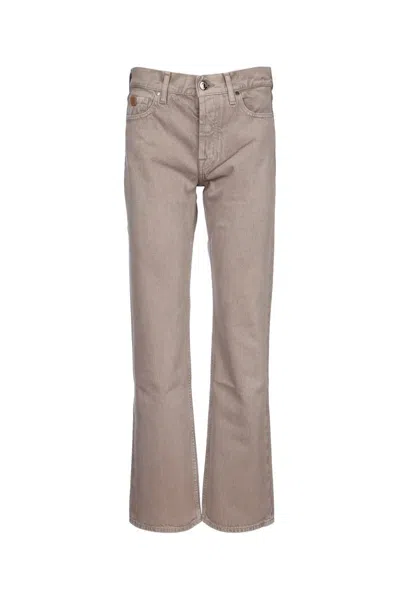 Jacob Cohen Denim Trousers Belt Loops In Gray