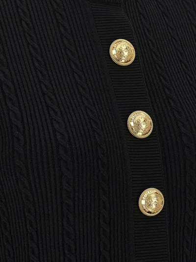 Balmain 4-pocket Cardigan In Black