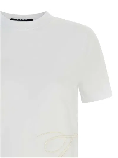 Jacquemus 'classic Crew Neck Short Sleeve T-shirt' In White