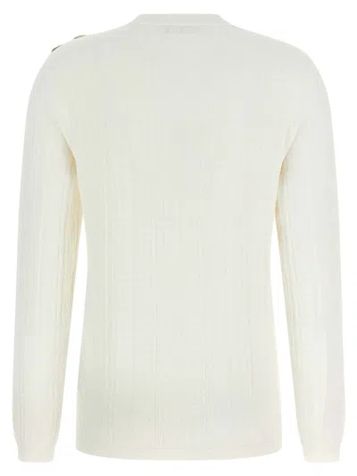 Balmain Women's Viscose Polyester Sweaters In White