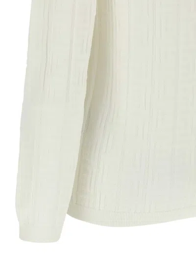 Balmain Women's Viscose Polyester Sweaters In White