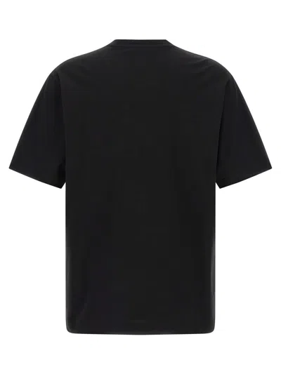 Dolce & Gabbana Men Cotton T-shirt With Embossed Logo Embroidery In Black