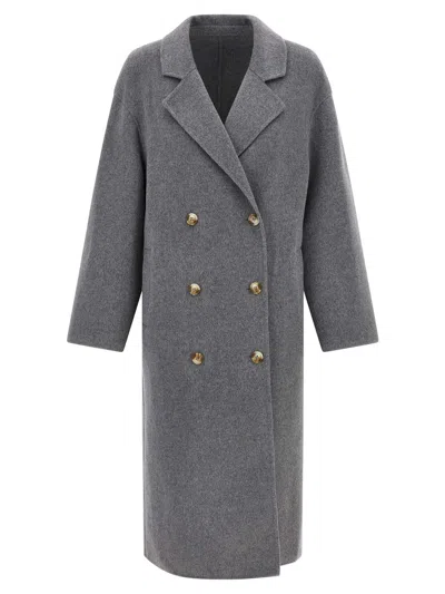 Loulou De Saison 'borneo' Coat In Gray