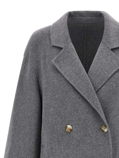 Loulou De Saison 'borneo' Coat In Gray