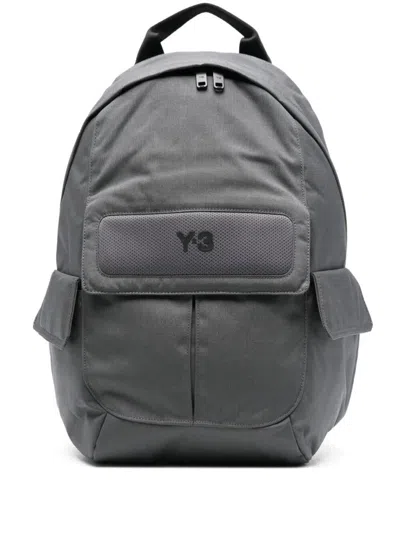 Y-3 Carrying Backpack Adaptable Straps In Gray