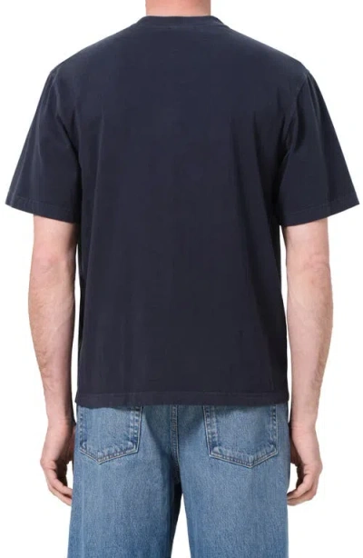 Agolde Asha Oversize Mock Neck T-shirt In Blue