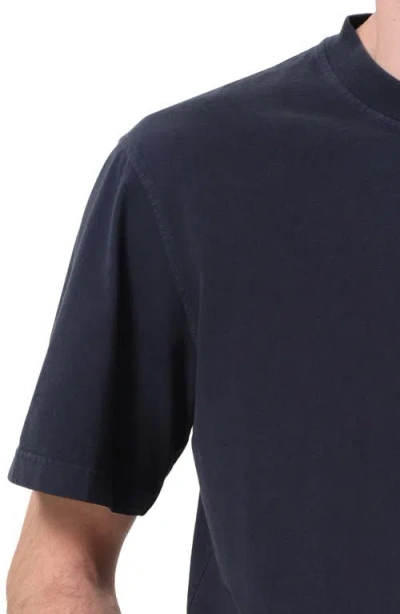 Agolde Asha Oversize Mock Neck T-shirt In Blue