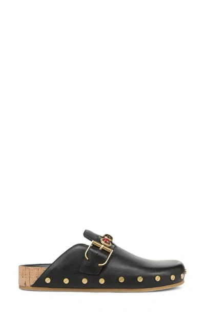 Veronica Beard Fern Charm Clog In Black