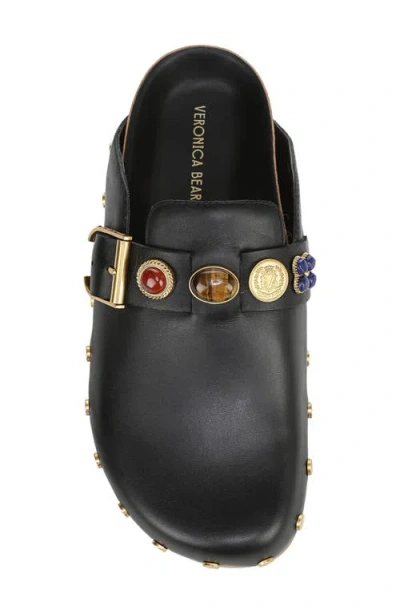 Veronica Beard Fern Charm Clog In Black