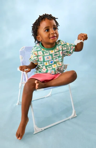 Jojo Maman Bébé Jojo Maman Bebe Tropical Postcard Print T-shirt & Shorts Set In Multi