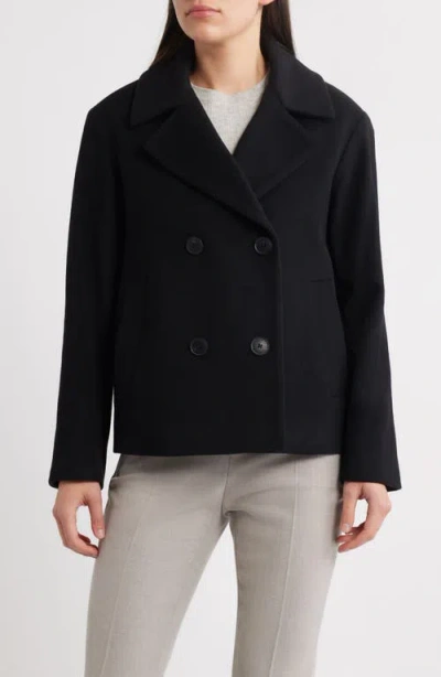 Fleurette Jane Wool Peacoat In Black