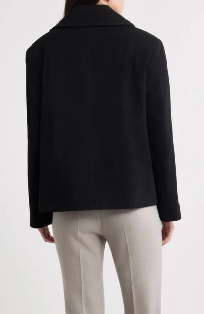 Fleurette Jane Wool Peacoat In Black