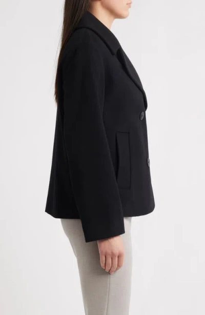 Fleurette Jane Wool Peacoat In Black
