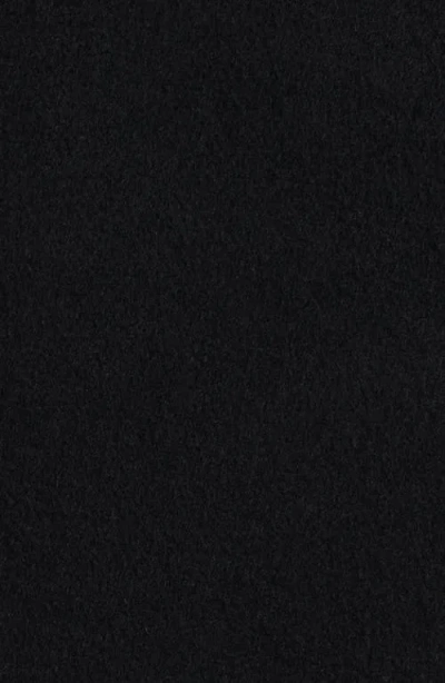 Fleurette Grace Stand Collar Wool Coat In Black