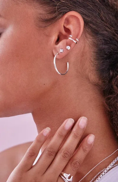 Estella Bartlett Xl Hoop Earrings In Gold