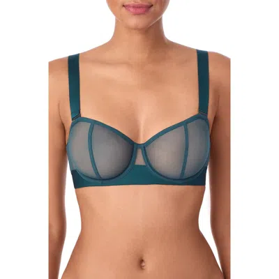 Dkny Women's Sheers Strapless Mesh Bra Dk4939 In Blue