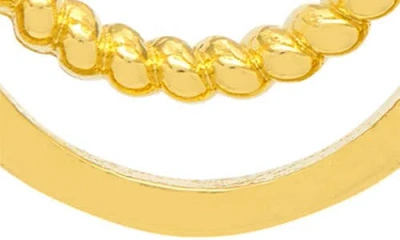 Estella Bartlett Layered Hoop Earrings In Gold