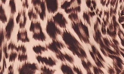 Vince Camuto Leopard Print Button-up Shirt In Brown