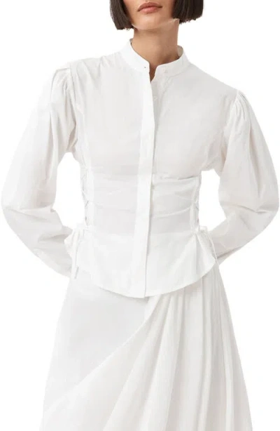 Allsaints Evanna Puff-sleeve Shirt In White